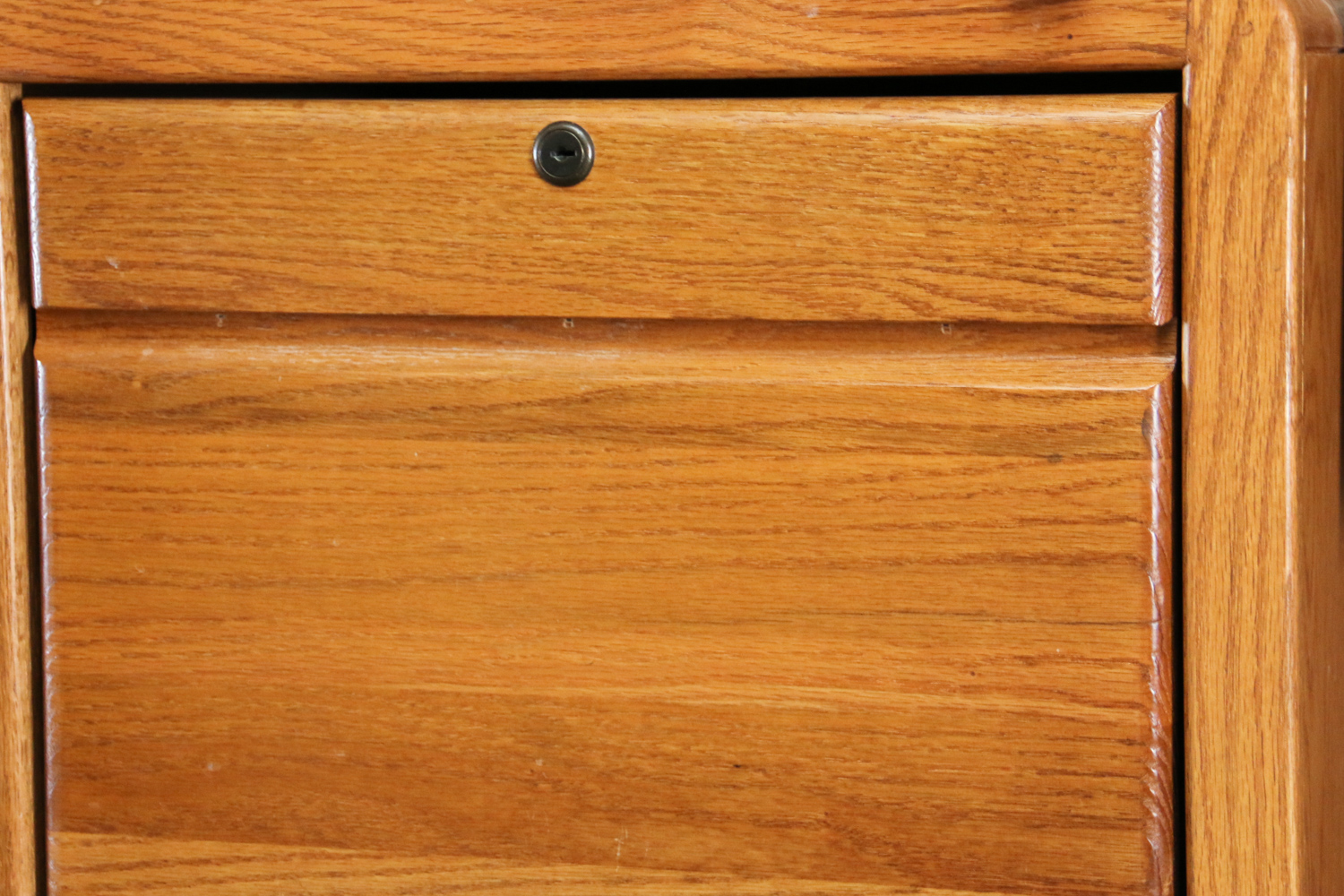 Four Drawer Oak Veneer Filing EBTH